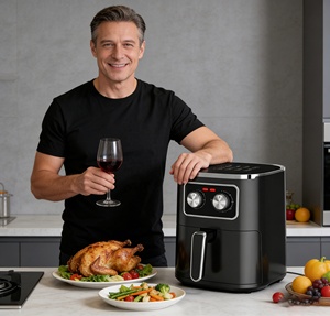<span class=keywords><strong>Friteuse</strong></span> à air numérique électrique 5L, appareil de cuisine domestique, friteuses à air de grande capacité - Product Image 6