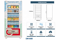 Máquina Expendedora Refrigerada con 36 Selecciones de Bebidas Frías y Aperitivos, con Pago con Tarjeta de Crédito MDB DEX