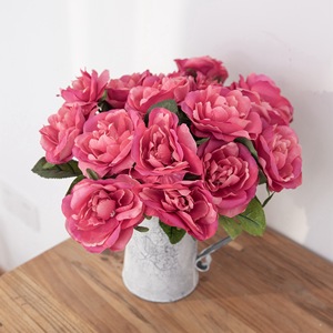 CallaFloral Roses Artificielles Rouge Rose Branche Unique Décorations de Mariage Style INS Artisanat Transfrontalier - Product Image 2