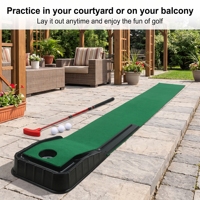 Kit de putting de golf OEM avec tapis de 2 m, balles, disque cible, emballage sur mesure, usine source
