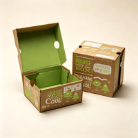 Boîtes d'expédition personnalisées en gros, boîtes à courrier en carton ondulé, boîtes d'emballage écologiques pour fruits pour les magasins de détail