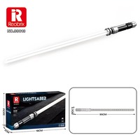 Reobrix 99010-99013 Sable de Luz Espacial, Espada de la Fuerza, Ladrillos de Construcción para Niños, Sets de Bloques de Construcción para Cosplay de Jedi