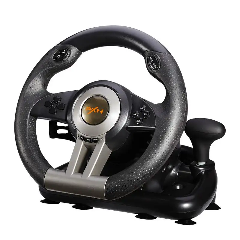 Sundi PXN-V3II Factory Vibration Racing Steering Wheel Controller for PC/PS3/PS4/XBOX/SWITCH