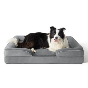 Sofá Cama grande rectangular transpirable para perros, cama ortopédica de espuma viscoelástica impermeable lavable de alta calidad para perros, cómodo apoyo - Product Image 4