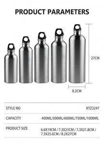 Purple Stainless Steel Vacuum <b>Flask</b> With Carabiner for Travel Minimalist Design Thermal Insulation 12-24 Hours - Product Image 5
