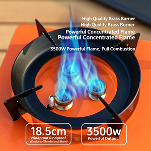 Camping Gas <b>Stove</b> Camping Cooker Portable Gas <b>Stove</b> Portable Cooktop <b>Stove</b> with Multi Nozzles for Outdoor Cooking & Catering - Product Image 6