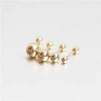 ROXI Petites boucles d'oreilles piercing en argent S925 avec filetage à vis, pour cartilage d'oreille, usage quotidien