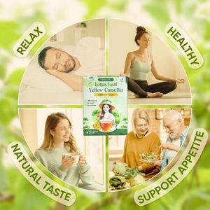 Té Herbal Orgánico Premium de Vietnam con Hoja de Loto y Camelia Amarilla en Bolsitas - Bebida Saludable Seca 2G para el Bienestar - Product Image 6