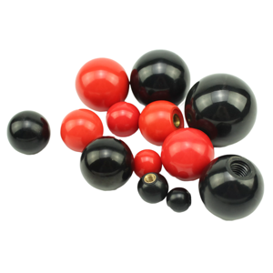 공장가 맞춤형 레드 블랙 베이클라이트 볼 손잡이 중국풍 여성스러운 플라스틱 디자인 옷장 및 거실용 - Product Image 5