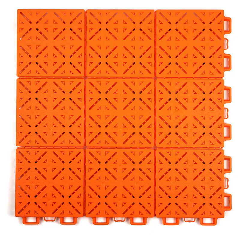 Easy Installation Sport Using Comfortable and Safe Non-Slip High-Bouncing Pickleball Court PP Interlocking Plastic Flooring Tile