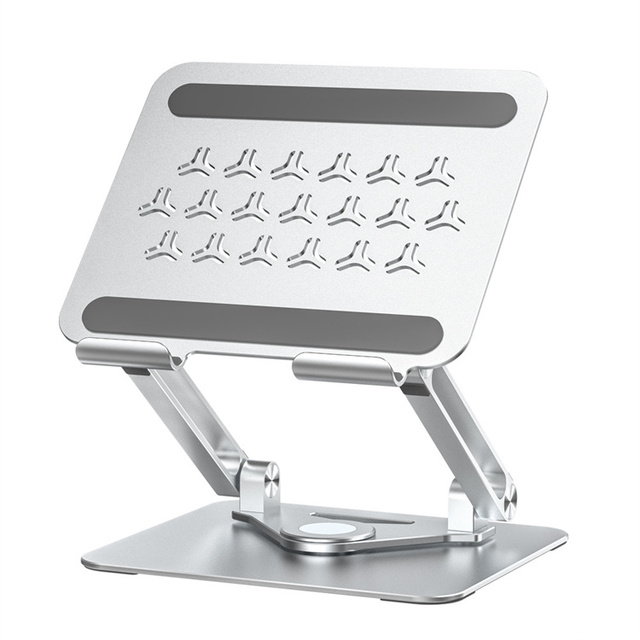 360 Rotating Swivel Aluminum Tablet Stand Heavy Duty Height Angle Adjustable Desktop Metal Holder Bracket for iPad Pro