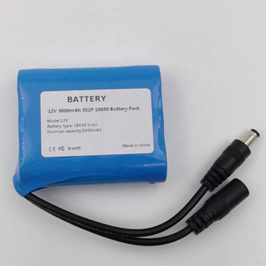 Paquete de Baterías de Litio Recargables 18650 3S1P 12V 11.1V 2600mAh 3000mA 3500mAh para Lámpara Solar LED de Calle - Product Image 1
