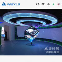 Affichage LED Cube Intérieur Personnalisé Apexls P4 360 °   Écran Cube Magique Créatif pour Salle d'Exposition, Salle d'Exposition, Publicité
