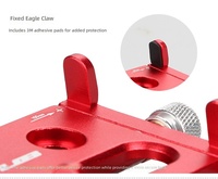 Soporte de Teléfono Antigravedad de Aluminio CNC con Rotación 360° para Manillar de Bicicleta, Abrazadera de 31.8mm, para Smartphones de 3.5-6.2'', con Bloqueo de 4 Garras