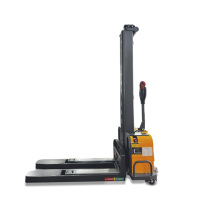 Portable 48V 15AH chariot élévateur électrique petit empileur hydraulique 500kg 1 tonne capacité manuel puissance élévateur transpalette pompe nouveau
