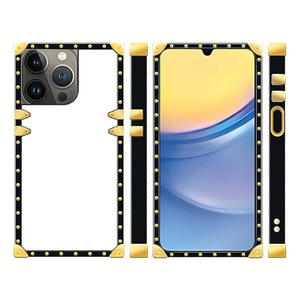 Para <span class=keywords><strong>samsung</strong></span> <span class=keywords><strong>galaxy</strong></span> Ins Style Luxury Gold Plated Design 2d Blank Sublimation Phone case Cover para iPhone - Product Image 3