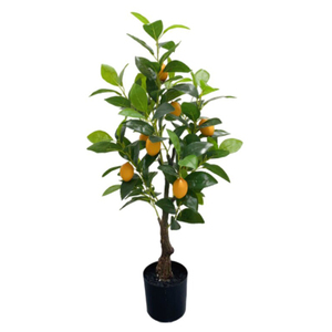 Decoración para el hogar y la Oficina, planta de árbol frutal Artificial de alta calidad, citronnier Pau Laranjeira, bonsái naranja en maceta, árbol de limón - Product Image 1