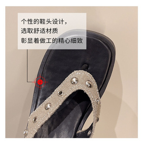 2025 nouveauté <span class=keywords><strong>tongs</strong></span> pantoufles Clip orteil sandales pour femmes et dames luxe Original plate-forme sandales - Product Image 4