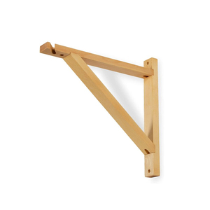 Set von <span class=keywords><strong>2</strong></span> Wall Mount Wood Bracket Scone Pendant Lamp Kit für DYI Project Natural holz wand regal halterung - Product Image 2