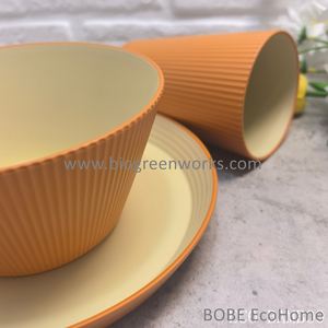 Juego de Vajilla Ecológico de RPET, Novedad 2026, 100% Plástico Reciclado, Libre de BPA, Reutilizable, Juego de Platos y Tazones - Product Image 6