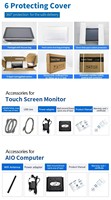 Touchwo - Monitores de Pantalla Táctil Android Win de 21.5 Pulgadas, Resolución 1920x1080p, Pantalla LCD Táctil Interactiva de 21.5 Pulgadas