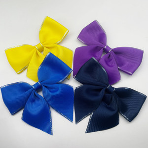 Lazo de cinta de grogrén de poliéster respetuoso con el medio ambiente <span class=keywords><strong>personalizado</strong></span> al por mayor para embalaje de regalo para decoraciones navideñas, bodas y cumpleaños - Product Image 3
