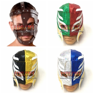 Máscaras de Halloween para Cosplay de Mick Foley y Rey <span class=keywords><strong>Mysterio</strong></span>, Accesorios de Disfraces para Fiestas de Lucha Libre, Máscara de Lucha Libre Malvada - Product Image 1