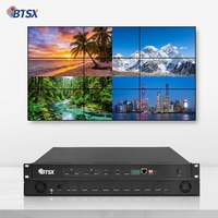 Controlador Profesional de Pantalla Múltiple de 4 Entradas y 9 Salidas, Software para Computadora Superior, Ventana de Arrastre, Nombre Personalizado para Señalización Digital de Pared