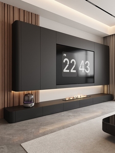 Mobile Moderno in Legno Diablo per Soggiorno con Funzioni Estensibili e Design a Pannelli per Arredamento Casa - Product Image 6