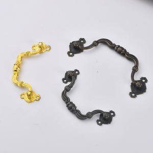 Chinese Style Zinc Alloy Drawer Handles Bar Shape Antique Bronze Gold Plated Durable Cabinet Furniture <b>Hardware</b> Small Large Size - Product Image 2