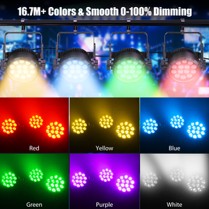 UKING 14x15W RGBW 4in1 Waterdichte <span class=keywords><strong>LED</strong></span> <span class=keywords><strong>Par</strong></span> Licht IP65 Stage DJ Apparatuur Disco Buiten <span class=keywords><strong>Par</strong></span> Licht - Product Image 3