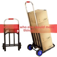Carretilla de Plataforma Portátil EFON EF1039 con Barra de Arrastre, Diseño Plegable Compacto para Compras y Transporte Doméstico