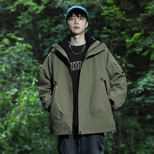 Custom 3 In 1 Waterproof <b>Jacket</b> Detachable Fleece Liner Windproof Outdoor Hiking Camping Travel Winter <b>Jacket</b> - Product Image 6