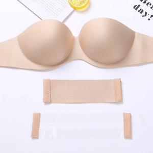 Women's <strong>Strapless</strong> Convertible Underwire <strong>Bra</strong>, Multiway Push-Up <strong>Bra</strong> with Removable <strong>Clear</strong> Straps - Product Image 2