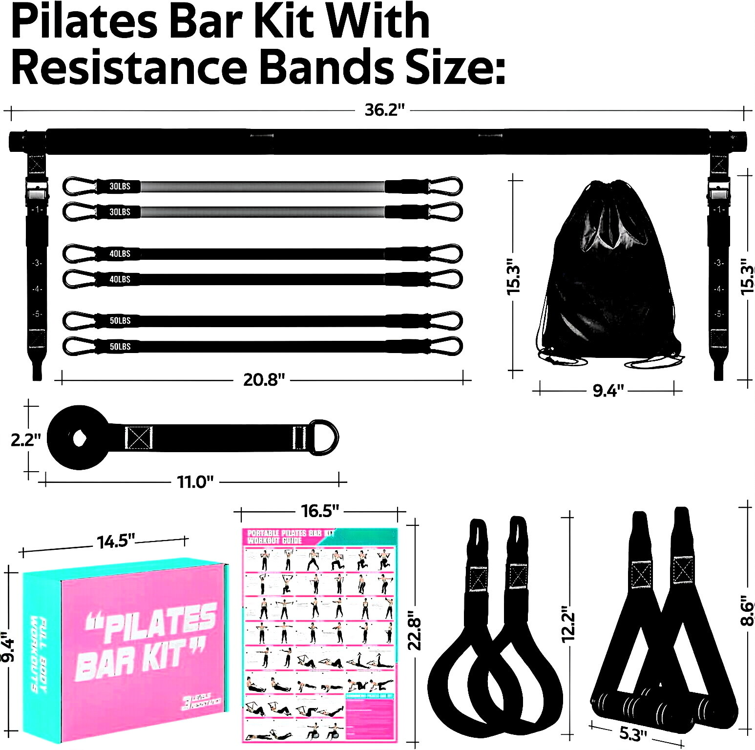 Set de Pilates Negro Pro