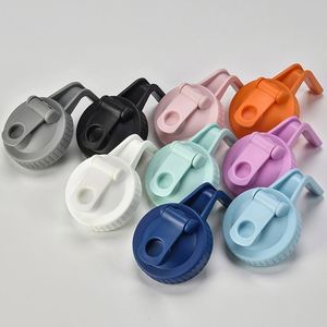 Couvercle à large ouverture pour bocal Mason avec poignée, bec verseur rabattable en plastique, couvercle de bocal réutilisable anti-fuite de 87 mm pour bocaux Mason de 32 oz - Product Image 4