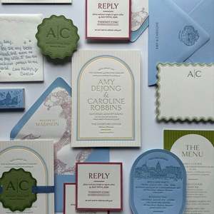 Juego Completo de Invitaciones de Boda al por Mayor, Estilo Personalizado, Color, Cartulina, Impresión Tipográfica, Grabado en Relieve para Empresas de Eventos - Product Image 4