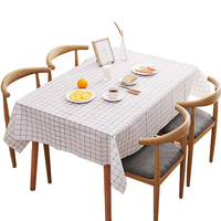Nappe de table de restaurant personnalisée OEM/ODM en coton/lin, simple, colorée, imprimée, imperméable et lavable