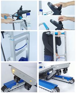 Elektrische trapbeklimmende kar met tas, 420 kg, zware hefmachine, 450 kg aangedreven klimmer - Product Image 6