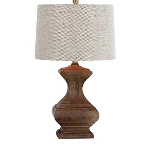 Lámpara de mesa de madera cilíndrica redonda para lectura de escritorio y lámpara de estudio - Product Image 5