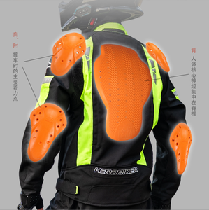 Tuta da <span class=keywords><strong>Moto</strong></span> Impermeabile Quattro <span class=keywords><strong>Stagioni</strong></span> con Protezioni Rimovibili, Giacca Estiva in Rete per Motociclisti - Product Image 4