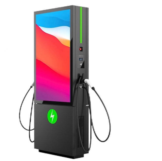 Commercial 22kW 44kW EV Charging Station Poster Display New Plug AC EV Charger Supermarket Hotel s Hotels Supermarkets