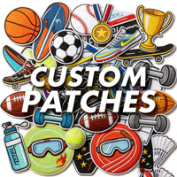 Patchs personnalisés en gros, thermocollants, 3D, avec logo personnalisé, badges appliqués, brodés, à coudre ou à repasser pour vêtements