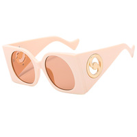 Nuevas Gafas de Sol con Marco Grande y Cubierta de Plástico Colorida, Gafas de Sol Extra Grandes para Mujer, Gafas de Sol Cuadradas de Lujo a la Moda 2023