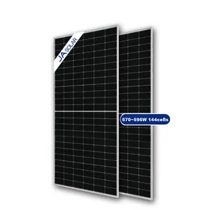 Populer di Asia JA panel surya daya Pv terbaik 550w untuk sistem tenaga surya obral baik