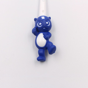 Brosse à dents manuelle pour enfants, motif tigre de dessin animé personnalisé, poils souples, HJ-KT14, design coloré - Product Image 4