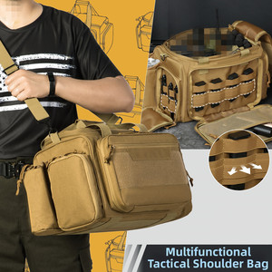 Súng trường hợp Túi chiến thuật khẩu súng lục Duffle Bag với có thể khóa dây kéo 8x Tạp Chí khe cắm cho chụp phạm vi săn bắn thể thao - Product Image 5