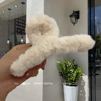 Barrette à cheveux en peluche élégante en cristal de Yiwu, design requin, haute qualité, volume des cheveux à l'arrière de la tête, super grande taille, Mao