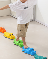 Alligator pour enfants Pierres à pas antidérapantes en plastique Bloc de coordination Jouets sensoriels pour 5 à 7 ans d'intérieur