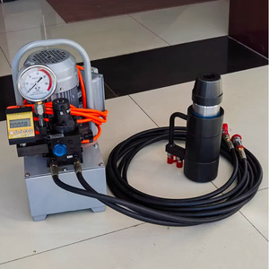 Máquina Eléctrica Tensora de Anclajes, 5000 lb de Capacidad, Sistema Métrico, Construcción de Acero, Junta de Pernos para Anclaje en Pendientes - Product Image 1